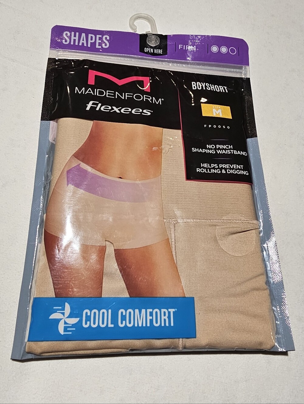 Maidenform Flexees Cool Comfort Boyshorts - Nude/Beige